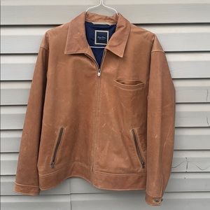 Indigo Palms Leather Jacket